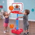 thumbnail image 3 of Set de canasta de baloncesto y pelota en T Tsomtto 4 en 1 para niños de 1 a 3 años, 3 of 6