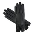 thumbnail image 6 of Dyfzdhu Women Winter Imitation Leather Gloves Plush Gloves Bowknot Warm PU Gloves, 6 of 8