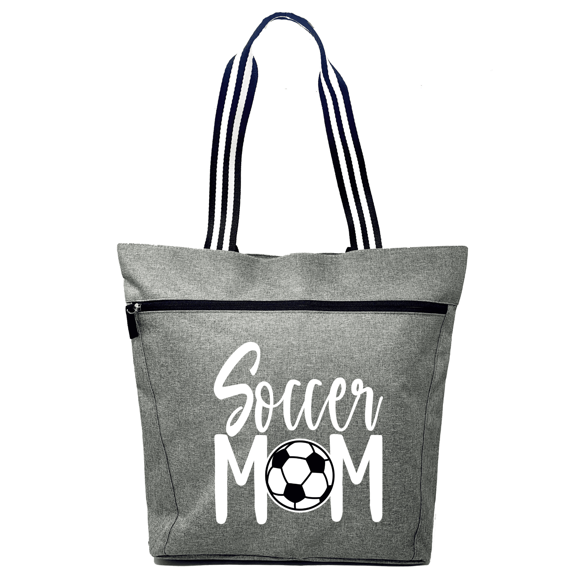 Soccer Mom Tote Bag Large Zippered Tote Bag with Pockets for Women