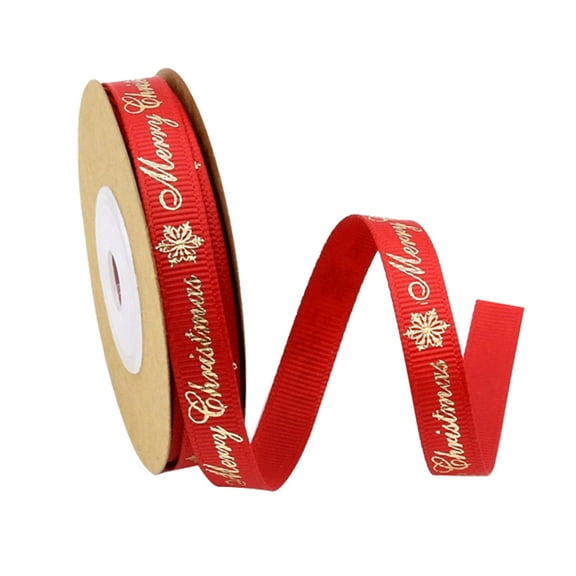 Festive Grosgrain Ribbon for Holiday Crafts & Decor,10mm