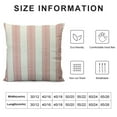 thumbnail image 5 of COMIO  Pillowcase Pink Stripes, Abstract Pink White Vertical Parallel Stripes Comfortable Throw Pillow Case Square Cushion Decorative for Couch Bed Home Car, 5 of 5
