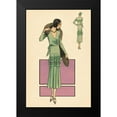 thumbnail image 2 of Vintage Fashion 11x14 Black Modern Framed Museum Art Print Titled - Modeles Originaur: In Green, 2 of 5