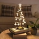 thumbnail image 3 of Lámpara de mesa Led en forma de árbol de Navidad de Metal, árbol de Navidad iluminado con luz nocturna colgante de cristal para dormitorio, 3 of 5