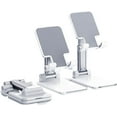 thumbnail image 2 of Foldable Cell Phone Holder Stand Extendable Adjustable Phone Holder Cradle for iPhone 13 12 11 and All Smartphones, 2 of 5
