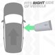 thumbnail image 4 of Front Right Door Handle Cap Cover LR048299 Glossy Black Replacement For Land Rover Range Rover Sport L494 2014 ?on, 4 of 5