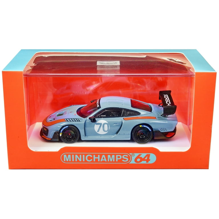 2018 Porsche 935/19 #70 Light Blue with Orange Accents 1/64