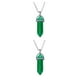 thumbnail image 2 of Colgantes Amuletos de cristal puntiagudos Sonducket Hexágono Verde 2piezas, 2 of 6