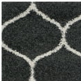 thumbnail image 3 of SAFAVIEH Hudson Arline Geometric Shag Area Rug, Dark Grey/Ivory, 4' x 6', 3 of 7