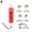Red, variant on Cordless Plastic Welder 100W Rapid Heating Hot Stapler Gun For Car Bumper Repair One Hand Operation Precise Welding Tool For Dashboard Headlight