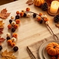 thumbnail image 2 of Fall Pumpkin Hanging Swag,Velvet Harvest Pumpkin Decor, Autumn Farmhouse,Thanksgiving Decorations for Front Door Kitchen Fireplace Home Indoor Outdoor (C), 2 of 4
