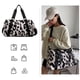 thumbnail image 5 of Gran bolso de viaje, bolso de gimnasia expandible, bolsas de equipaje de mano, manga para carrito mojada, bolsas de deporte, bolso deportivo, bolso de vaca print negro, 5 of 9