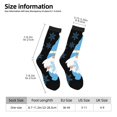 thumbnail image 2 of Lukts Christmas Gnome Snowflake Pattern Womens Crew Soft Moisture-wicking Socks,Moisture Control Crew Socks,Mid Calf Socks, 2 of 6