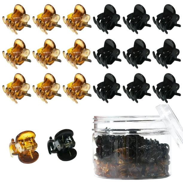 Mini pinzas para el Cabello Hugo Marrón Negro Cabello de mujer