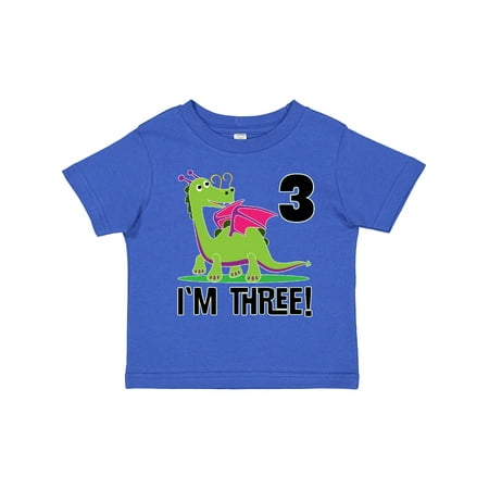 

Inktastic 3rd Birthday Outfit Girl Dragon Gift Toddler Toddler Girl T-Shirt
