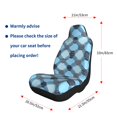 thumbnail image 2 of Car Seat Covers Are Protected From Dust And Spillage And Elastic Straps Are Easy To Install For Easy Car Suv Truck Delivery Argyle Plaid Lightskyblue_49288_2 1, 2 of 8