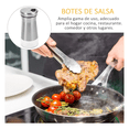 thumbnail image 5 of Set De Salero Y Pimentero 100 Ml Mesa Cocina 5pcs Malubero Plateado, 5 of 5