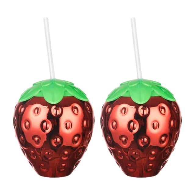 Taza Divertida de Fiesta Sunnimix 2 Piezas Botella de Agua fresa Para Celebración Camping Picnic