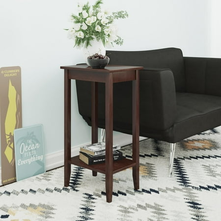 DHP Rosewood Tall End Table, Coffee Brown