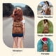 thumbnail image 5 of Mochila ROOSALANCE para mujer pequeña de piel color caramelo, 5 of 8