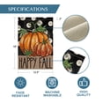 thumbnail image 4 of Sm:)e Polka Dot Fall Garden Flag 12x18 Inch Double Sided - Thankful Pumpkins, Seasonal Decorative Flag Rustic Autumn Outdoor Yard Decor, 4 of 7
