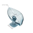 thumbnail image 2 of UPGRATOR 2Pack Self Draining Dish Soap Draining Racks Transparent Blue Green, 2 of 6