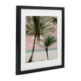 thumbnail image 3 of Stupell Industries Quiet Escape Pink Palms Black Framed Print Under Glass design by Natalie Carpentieri, 13 x 13, 3 of 10