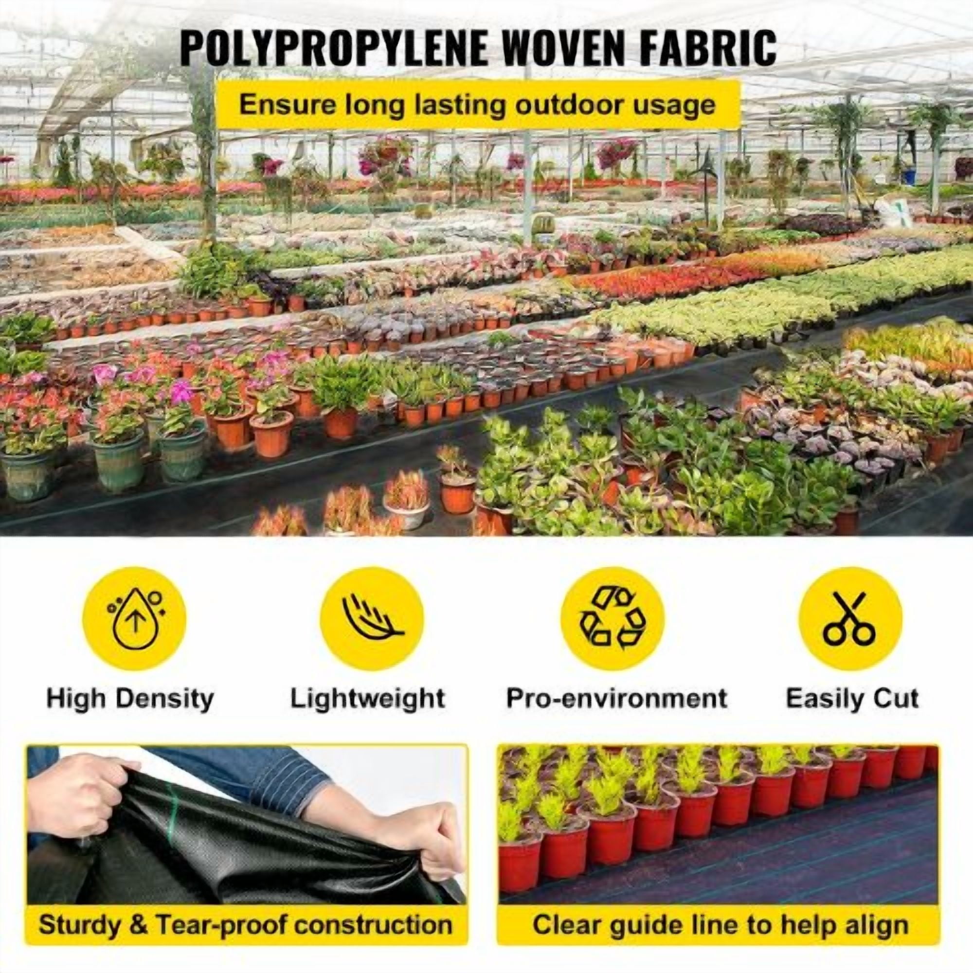 3 x 300' Ft Geotextile Fabric for Landscaping Heavy Duty Garden Weed Fabric Weed Barrier Landscape Fabric 0.9*91.4-108