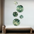 thumbnail image 2 of Designart "Serenity Of The Mangrove Forest" Floral Round Wall Art Set Of 5 - Green Tropical For Bedroom Wall Art Set, 2 of 6