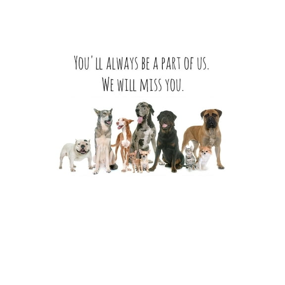You'll always be a part of us. We will miss you.: Perfect goodbye gift for coworker that is leaving / going away gift for your co worker, boss, manager, employee. (Paperback)