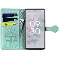 thumbnail image 4 of for Google Pixel 6A Wallet Case, Cat Dog Cartoon Cute Style with ID Card Holder PU Leather Flip Phone Cover Case for Google Pixel 6A MG Green, 4 of 7