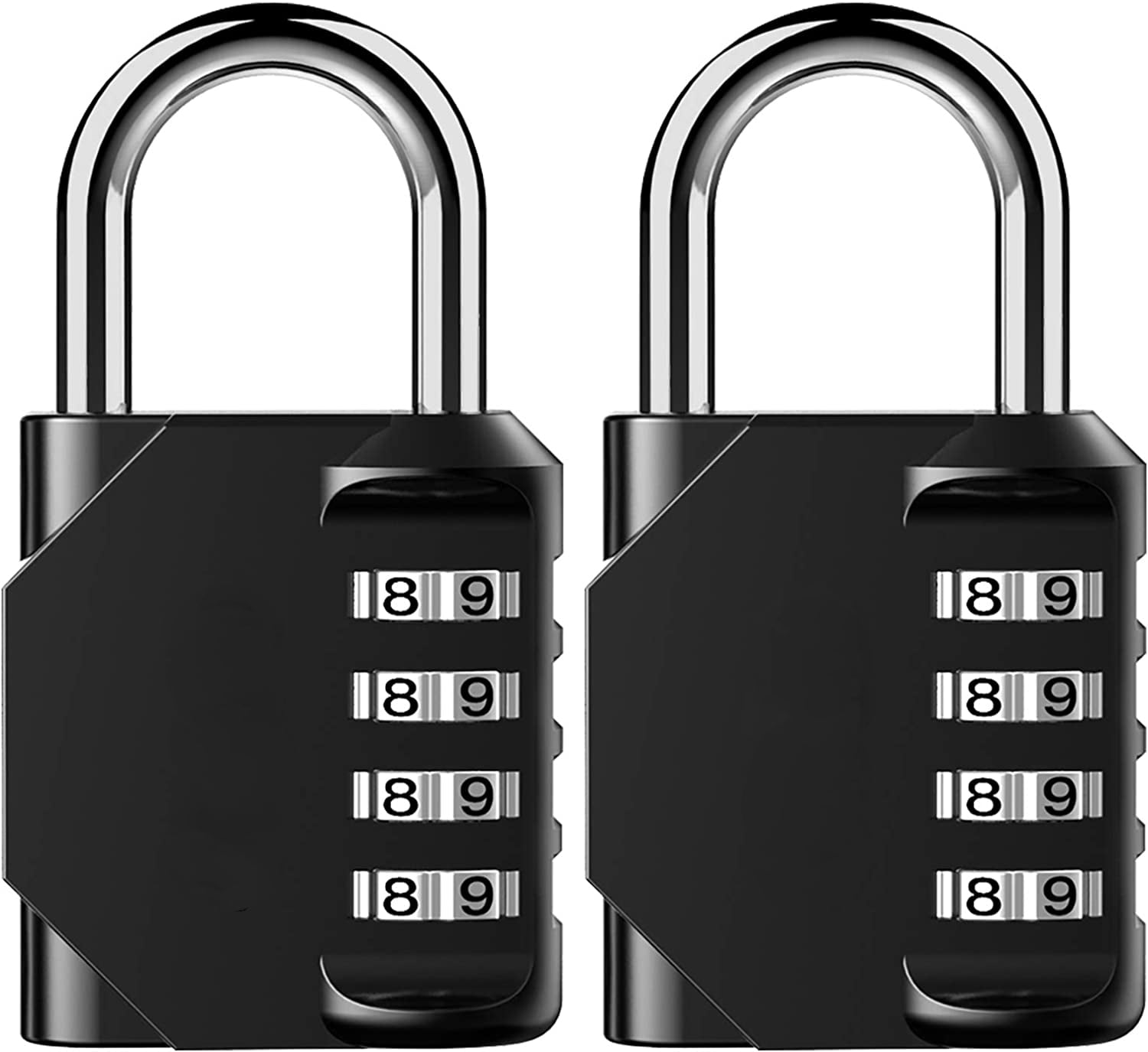 Emlimny 2 Pack Combination Lock 4 Digit Outdoor Waterproof Padlock for