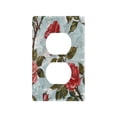 thumbnail image 3 of Switch Panel Switch Decoration 2.76x4.53x0.28 Inches Unused Outlet Cover Switch Plate Wall Plates Living Room Kitchen Bedroom Study Switches Oil Painting Rose, 3 of 8