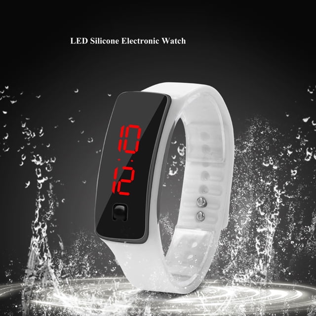 Reloj digital deportivo Jadeshay LED Silicona Negro