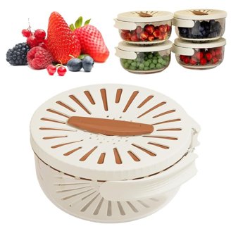 Set Cesto Salva Frutta Hutzler 3 Pezzi - Verde, Con Scolapasta E Coperchio, 2 Litri, Senza BPA - 2