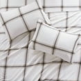 thumbnail image 3 of Ensemble de Draps Jumeau 3 Pcs Carreaux Beige, 3 of 5