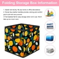 thumbnail image 3 of RATGDN Collapsible Fabric Cube Storage Bin with Double Handles for Living Room Bedroom Office Black - Lemon Juice Fruit, 3 of 7
