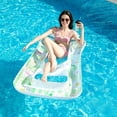 thumbnail image 3 of Inflatable Water Pool Floating Mattress with Headrest Summer Swimming Beach Floating Platform for Relaxation Easy to Inflate and Deflate, 3 of 3