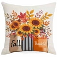 thumbnail image 3 of AuroraX Fall Pumpkin Pillow Covers Indoor Outdoor Throw Pillowcases Autumn Rustic Cozy Farmhouse Thanksgiving Fall Decor Yellow, 3 of 7