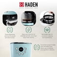thumbnail image 4 of Cafetera Haden, Cafetera de Goteo Programable de 12 Tazas con Función de Apagado Automático y Filtro de Agua Lavable Reutilizable, Turquesa y Cromo, 4 of 5