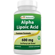 Best Naturals Antioxidant Alpha Lipoic Acid Capsules, 600mg, 60 Ct