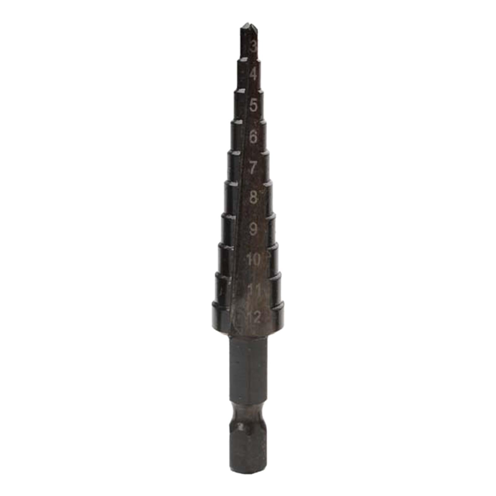 High Speed Steel Step Cone Drill Bit Hole Cutter Drilling Power Tools