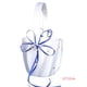 thumbnail image 4 of Bearachild Cesta de niña de flores de boda de doble corazón, satén blanco, fiesta de boda con diamantes de imitación Kits de decoración para fiestas azul, 4 of 6