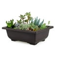thumbnail image 4 of Clearance! Imitation Purple Sand Dark Brown Plastic Antique Flower Pot Suitable For Succulent Small Potted Small Bonsai, 4 of 5