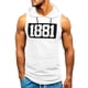 thumbnail image 2 of Men Fitness Muscle Print Sleeveless Hooded Bodybuilding Pocket Tight-drying Tops 2XL, 2 of 5