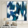 thumbnail image 2 of Designart ' Blue Glam Texture II ' Contemporary Framed Canvas, 2 of 3