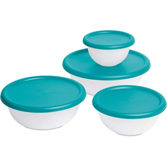 Sterilite Plastic with Lid Fruits, Vegetables Food Storage Container (8 Count)