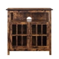 thumbnail image 1 of Meuble Télé Haut Big Sur avec Armoires de Rangement, Fini Bois Brun, 1 of 9