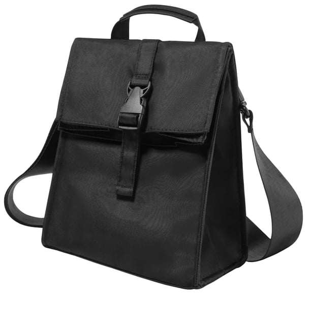 Lonchera aislante ZM-YOUTOO, plegable y ligera, negra