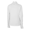 thumbnail image 3 of Women's Cutter & Buck White Baltimore Ravens Traverse Stretch DryTec Quarter-Zip Top, 3 of 3