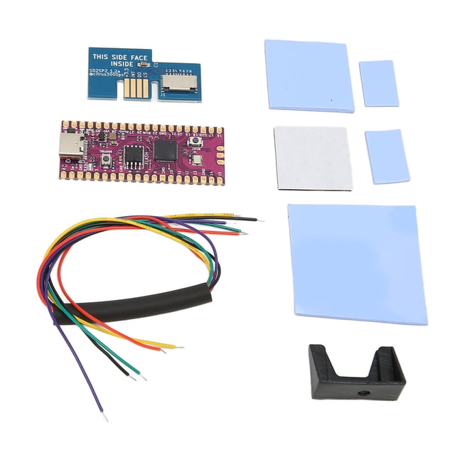 Flexible Microcontroller Module, Dual Core Low Power Consumption Multiple Interfaces Microcontroller Board One Button Reset for Game Console Red,Blue